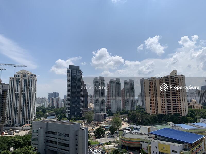 Unblock city and greenery view