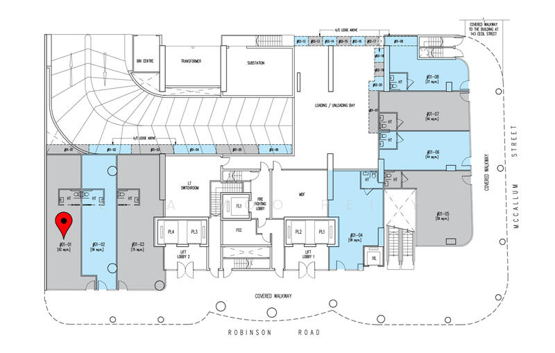 Oxley Tower, 138 Robinson Road, 118 sqft, Mall Shop For Sale, by Delia Woo Pei Yin, 23635938 - CommercialGuru.com.sg