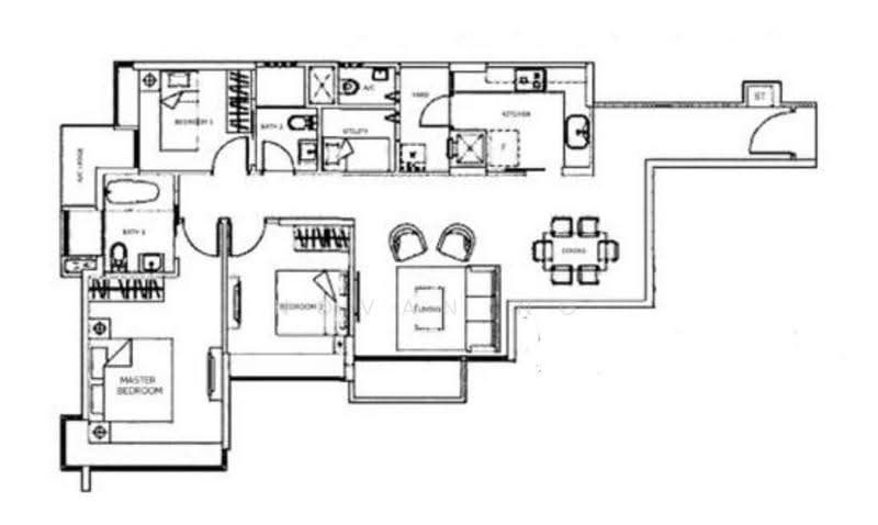 YewTee Residences, 25 Choa Chu Kang North 6, Dairy Farm / Bukit Panjang / Choa Chu Kang, 3 Bedrooms, 1,163 sqft, Apartment For Rent, by Novan Ng, 23637923 - PropertyGuru.com.sg