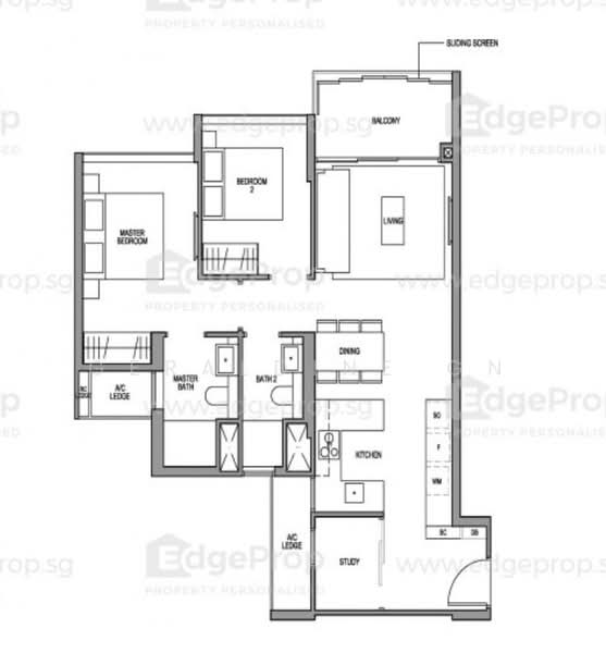 Martin Modern, 10 Martin Place, 2 Bedrooms, 883 sqft, Condominium For Rent, by Geraldine Gn, 23638589 - PropertyGuru.com.sg