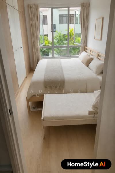 The Tessarina, 26 Wilby Road, 2 Bedrooms, 990 sqft, Condominium For Rent, by Adeline Chong, 23655122 - Pic is for illustration purpose. Master room able to fit 1 king and 1 single size bed - PropertyGuru.com.sg
