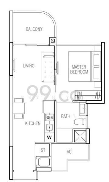 Riversound Residence, 7 Sengkang East Avenue, Hougang / Punggol / Sengkang, 1 Bedroom, 452 sqft, Condominium For Rent, by Bryan Yee, 23657304 - PropertyGuru.com.sg