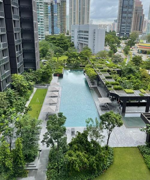 Pool view from Balcony