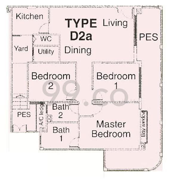 Casa Rosa, 35 Lorong Ong Lye, Hougang / Punggol / Sengkang, 3 Bedrooms, 1,494 sqft, Condominium For Sale, by Winston Lim, 23670653 - PropertyGuru.com.sg
