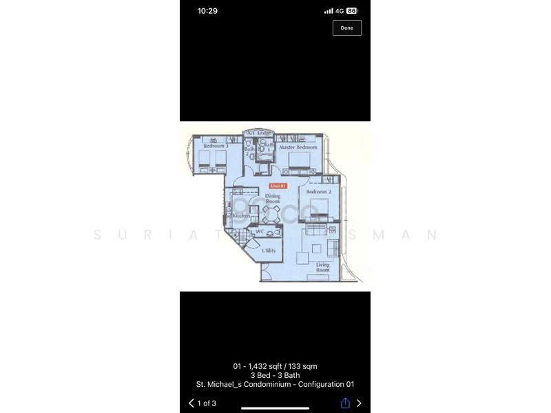 St Michael's Condo, 19 Saint Michael's Road, Balestier / Toa Payoh, 3 Bedrooms, 1,432 sqft, Condominium For Rent, by Suriati Liusman, 23673114 - PropertyGuru.com.sg