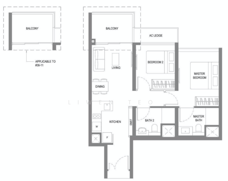 Twin VEW, 93 West Coast Vale, 2 Bedrooms, 710 sqft, Condominium For Sale, by Liwen Teo, 23683476 - PropertyGuru.com.sg