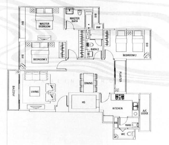 Waterford Residence, 21 Kim Yam Road, 3 Bedrooms, 1,195 sqft, Condominium For Rent, by Pauline Chong, 23693890 - PropertyGuru.com.sg