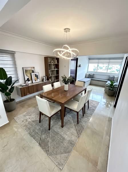 Neptune Court, 6 Marine Vista, 3 Bedrooms, 1,270 sqft, Apartment For Sale, by Pamela Lin, 23713730 - Illustrated dining area - PropertyGuru.com.sg