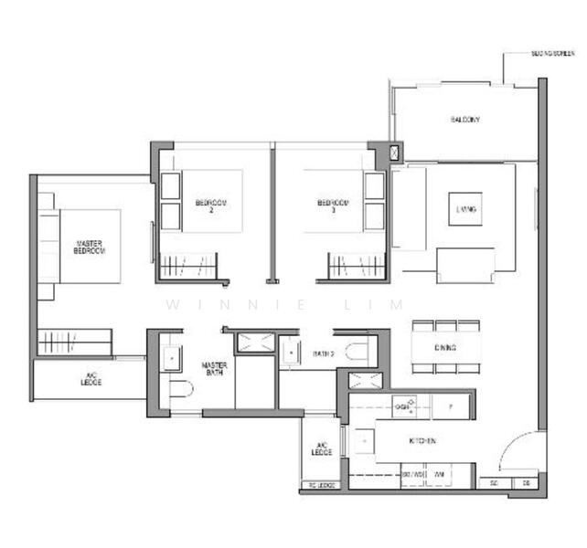 Martin Modern, 8 Martin Place, 3 Bedrooms, 1,012 sqft, Apartment For Rent, by Winnie Lim, 23724209 - PropertyGuru.com.sg