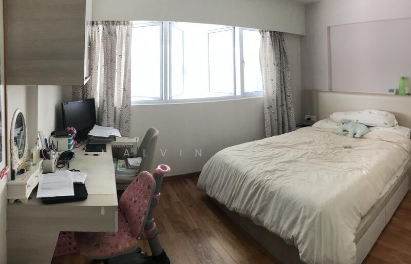 Bedroom 2 with built in study and cabinet