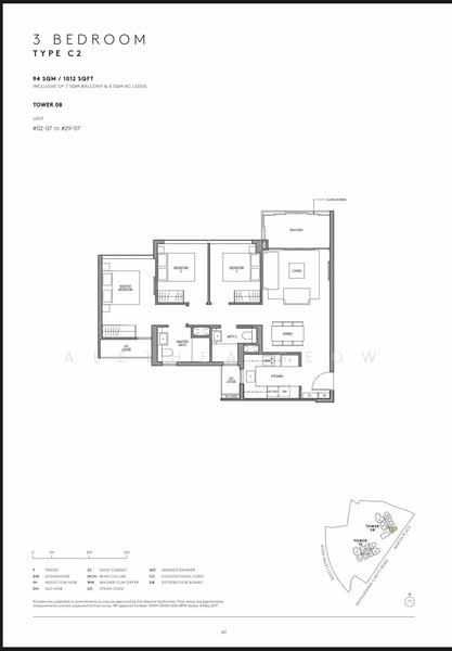 Martin Modern, 8 Martin Place, 3 Bedrooms, 1,012 sqft, Apartment For Rent, by Alethea Seow, 23736232 - PropertyGuru.com.sg