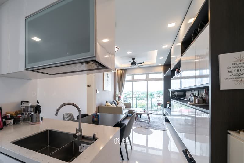 The Cascadia, 945 Bukit Timah Road, 2 Bedrooms, 883 sqft, Condominium For Rent, by Diana Teow, 23747429 - Kitchen (Furniture may differ) - PropertyGuru.com.sg