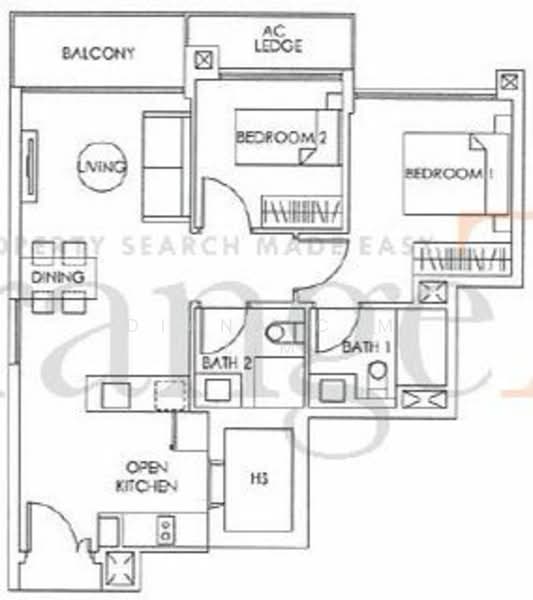 Bedok Residences, 24 Bedok North Drive, 2 Bedrooms, 786 sqft, Condominium For Rent, by Diana C M Lim, 23757077 - PropertyGuru.com.sg