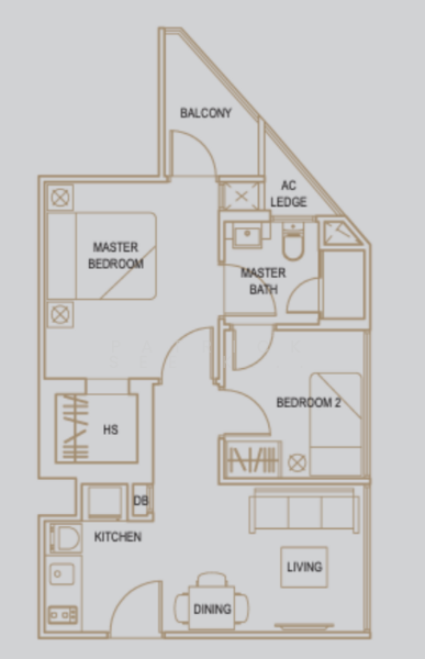 La Brisa, 50 Lorong 28 Geylang, 2 Bedrooms, 527 sqft, Condominium For Rent, by Patrick See Kok Yew, 23766379 - PropertyGuru.com.sg