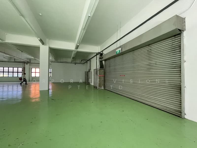 ENTIRE BUILDING FOR LEASE: OWN GROUND FLOOR Storage, Production, Corporate HQ Office. Open Parking, Tampines/ Bedok/ Simei CONTACT: +6596881177 Adrian.Koh@corporatevisions.com.sg, Eunos / Geylang / Paya Lebar, 90,000 sqft, Factory / Workshop (B2) For Rent, by ADRIAN KOH HT, 23773066 - Large Roller Shutter on Ground floor - CommercialGuru.com.sg