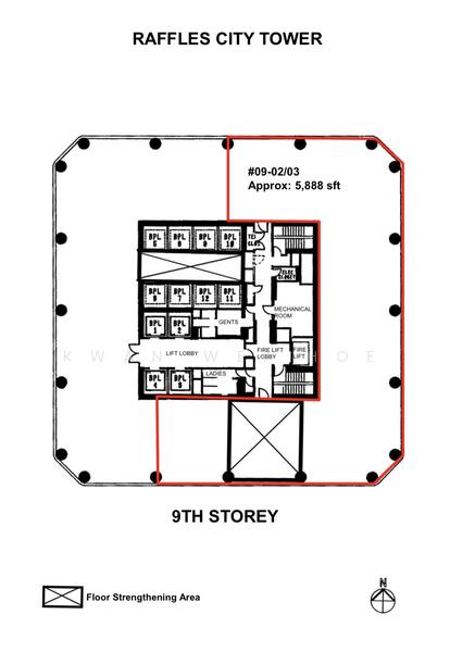 Raffles City Tower, 250 North Bridge Road, 10,700 sqft, Office For Rent, by Kwan Wei Hoe, 23774116 - CommercialGuru.com.sg