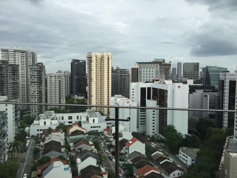 Unblocked city view from balcony