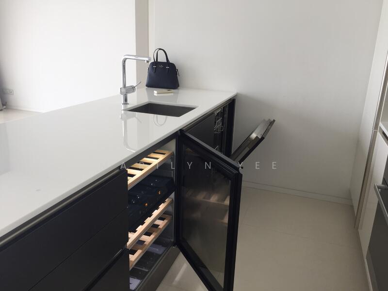 Wine chiller in the kitchen