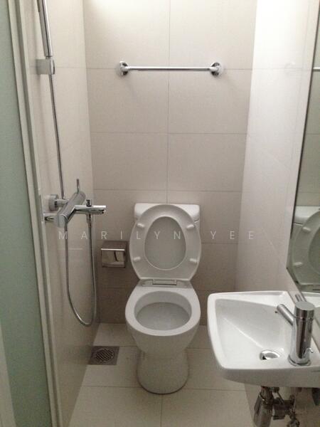 Toilet in the yard area