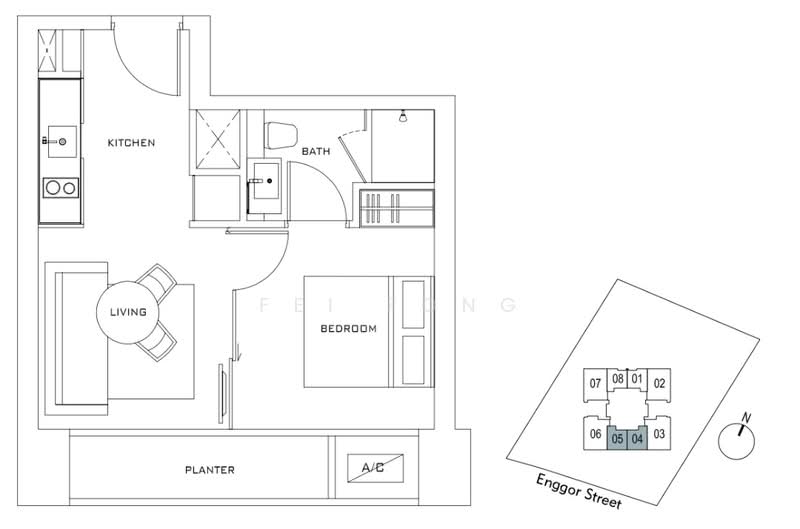 Skysuites @ Anson, 8 Enggor Street, 1 Bedroom, 398 sqft, Condominium For Rent, by Fei Fong, 23788259 - PropertyGuru.com.sg