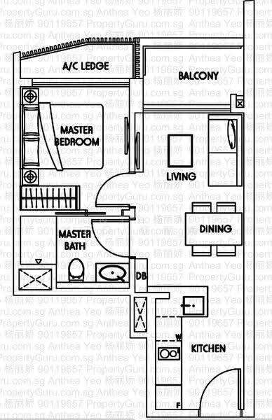 Sky Green, 570 Macpherson Green, Macpherson / Potong Pasir, 1 Bedroom, 474 sqft, Condominium For Rent, by Anthea Yeo 杨丽娇, 23790993 - PropertyGuru.com.sg