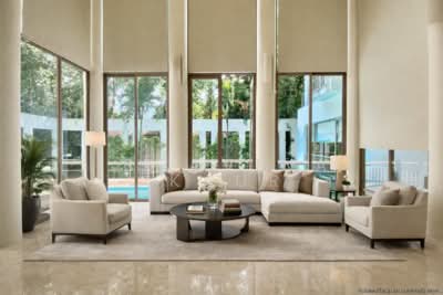 For Rent - Belmont GCB with swimming pool, lush courtyard and large driveway.