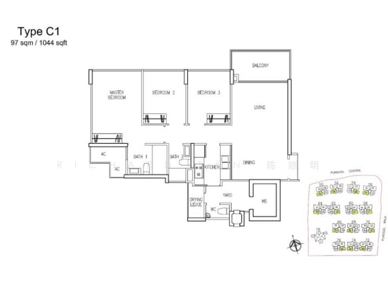 A Treasure Trove, 54 Punggol Walk, 3 Bedrooms, 1,044 sqft, Condominium For Rent, by Richard Tan 陈顺明, 23839752 - PropertyGuru.com.sg