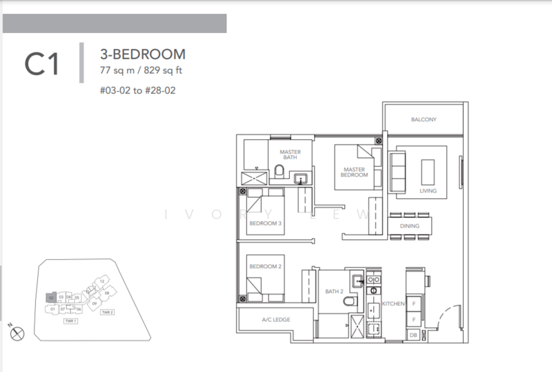 Sturdee Residences, 10 Beatty Road, 3 Bedrooms, 829 sqft, Condominium For Rent, by Ivory Lew, 23842905 - PropertyGuru.com.sg