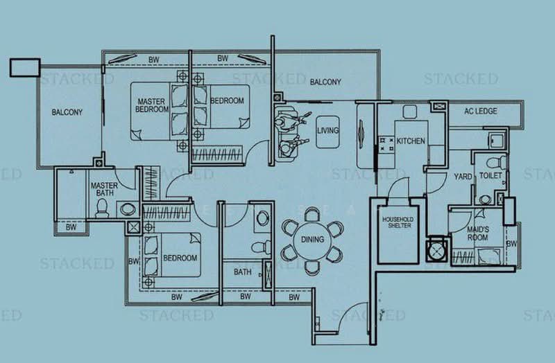 Near Paya Lebar MRT, , 3 Bedrooms, 1,270 sqft, Condominium For Rent, by Eleen Seah, 23850389 - PropertyGuru.com.sg