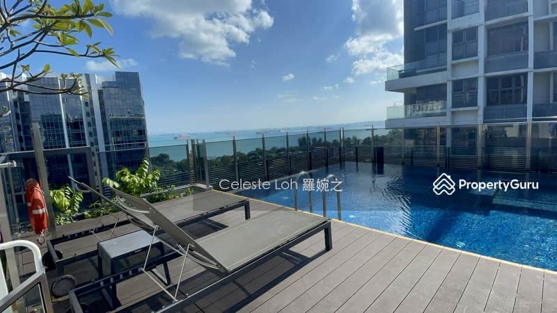 Dip in this rooftop pool anytime and enjoy the fruit of your labour with this fascinating seaview 