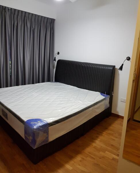 FLO Residence, 9 Punggol Field Walk, 3 Bedrooms, 1,184 sqft, Condominium For Rent, by Denise Fadil Lee, 23852948 - Spacious Master Room with patio, built-in cabinets and wardrobe. - PropertyGuru.com.sg