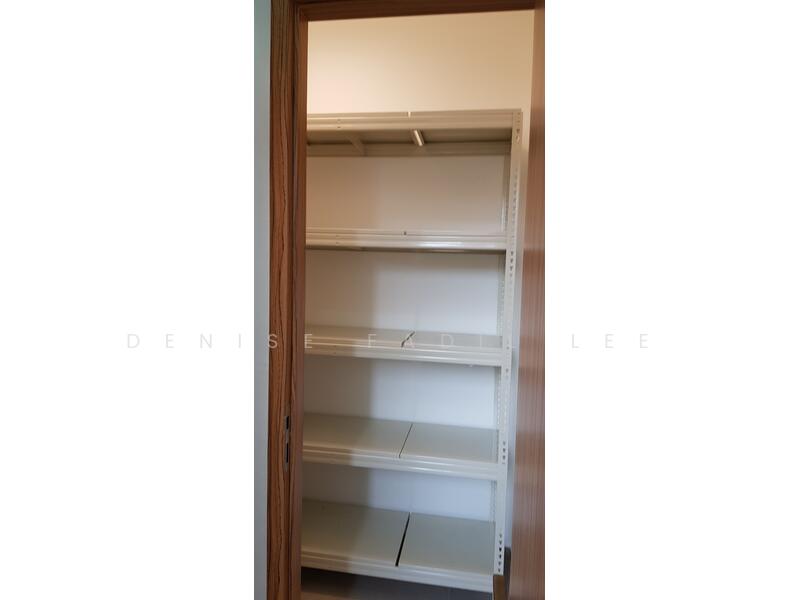 FLO Residence, 9 Punggol Field Walk, 3 Bedrooms, 1,184 sqft, Condominium For Rent, by Denise Fadil Lee, 23852948 - Utility room with racks. - PropertyGuru.com.sg