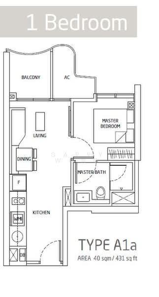 Queens Peak, 1 Dundee Road, 1 Bedroom, 431 sqft, Condominium For Sale, by Garry Wong, 23854297 - PropertyGuru.com.sg