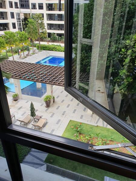 Pool view from common room