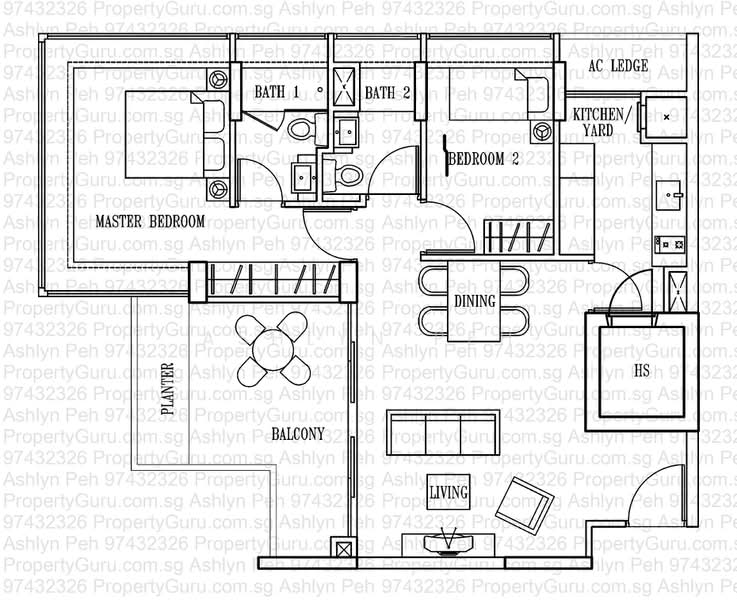 Moda, 42 East Coast Road, 2 Bedrooms, 969 sqft, Apartment For Rent, by Ashlyn Peh, 23870444 - PropertyGuru.com.sg