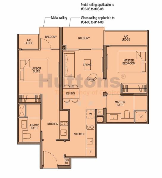 Park Colonial, 2 Woodleigh Lane, 2 Bedrooms, 743 sqft, Condominium For Rent, by Cedric Lim (林育民), 23884163 - PropertyGuru.com.sg