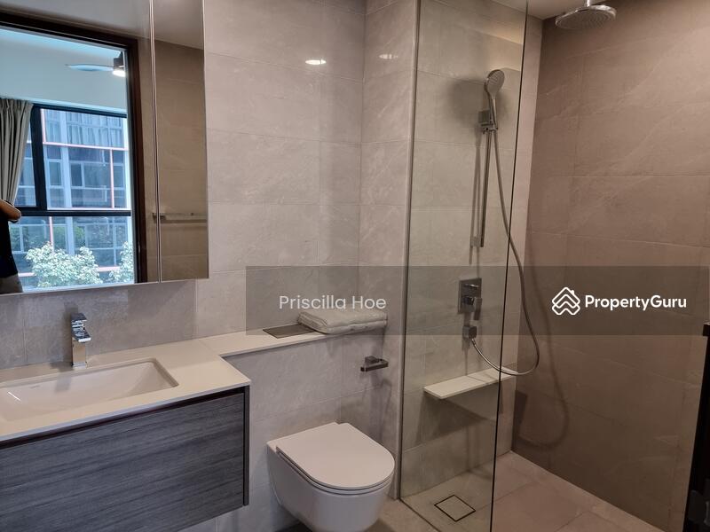 Spacious master bath.