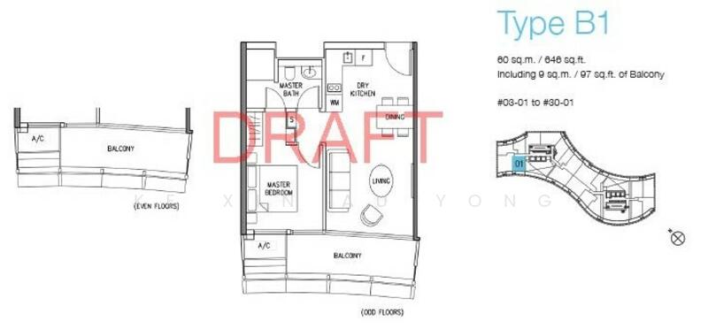 DUO Residences, 1 Fraser Street, 1 Bedroom, 689 sqft, Apartment For Rent, by Ke Xin Au Yong, 23892496 - PropertyGuru.com.sg