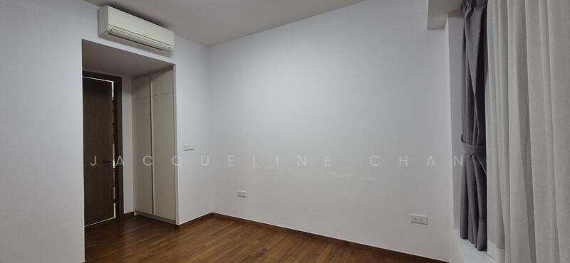 Master bedroom with wqlkin wardrobe. Atached bathroom with tub.