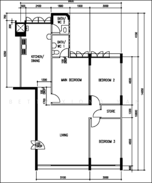 705 Bedok North Road, 705 Bedok North Road, Room Rental, 989 sqft, HDB Flat For Rent, by Betty Xiong Yan, 23904321 - PropertyGuru.com.sg