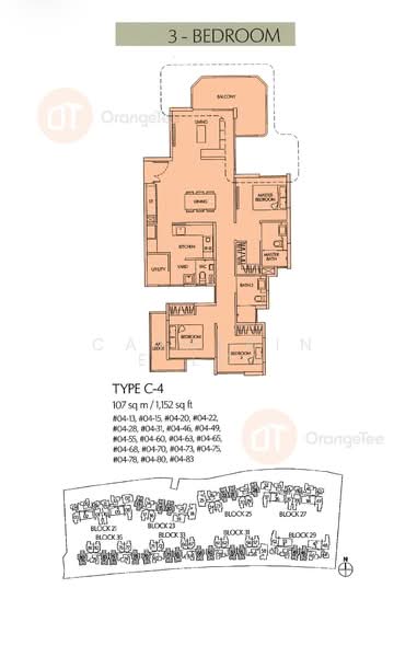Terrasse, 29 Terrasse Lane, 3 Bedrooms, 1,151 sqft, Condominium For Rent, by Catherine Loh, 23908543 - PropertyGuru.com.sg