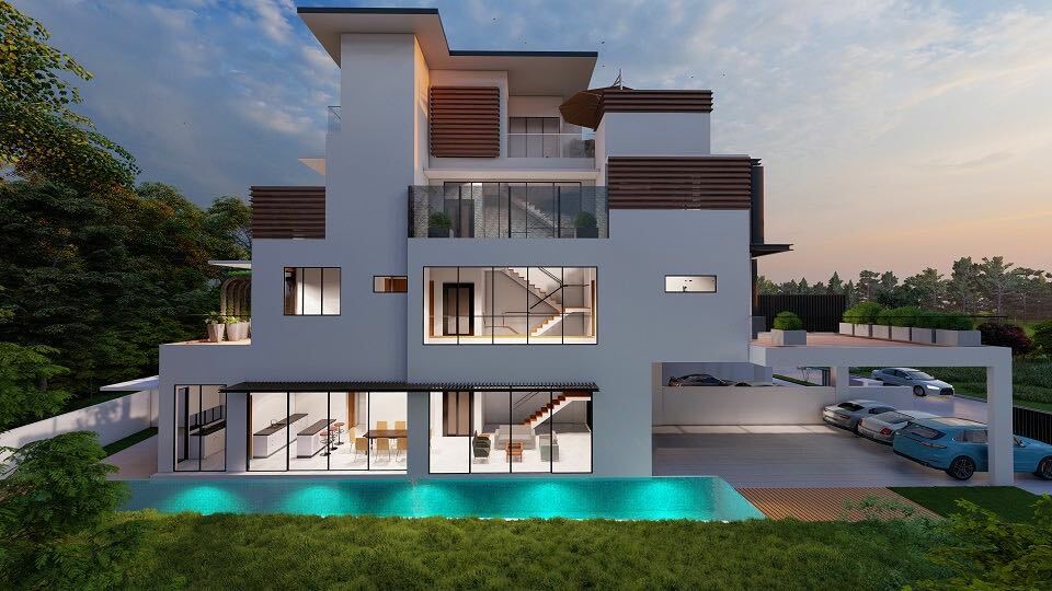 For Sale - Brand New Semi-D Huge Land 3500sf! ❤️ Wide Frontage Modern with Lift & Pool