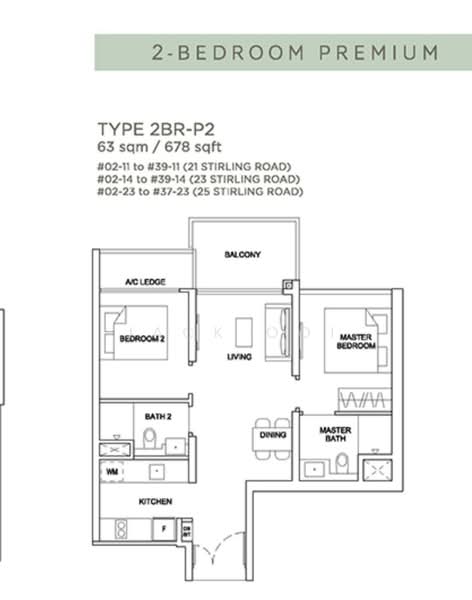 Stirling Residences, 23 Stirling Road, 2 Bedrooms, 678 sqft, Apartment For Rent, by Jack Ooi, 23910230 - PropertyGuru.com.sg