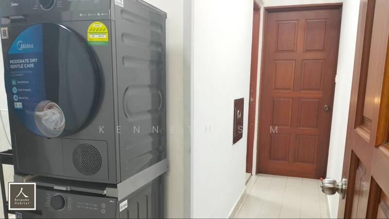 Washer and Dryer for all to share and hanging poles