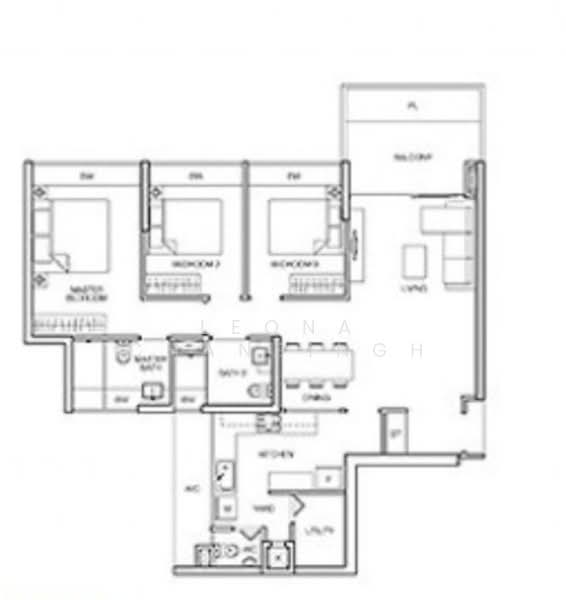 Caspian, 62 Lakeside Drive, 3 Bedrooms, 1,238 sqft, Condominium For Rent, by Leona Chansingh, 23913904 - PropertyGuru.com.sg