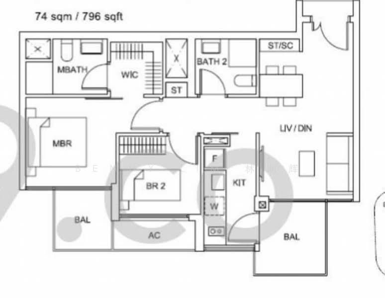 Sky Vue, 1 Bishan Street 15, 2 Bedrooms, 796 sqft, Condominium For Rent, by Benny Lim 林明辉, 23914404 - PropertyGuru.com.sg