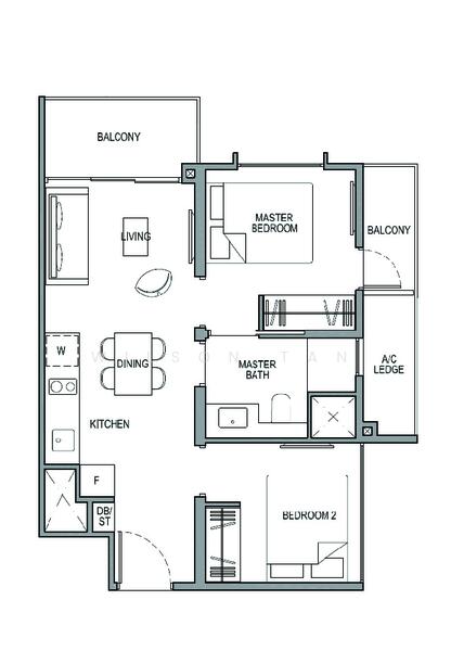 Park Colonial, 2 Woodleigh Lane, 2 Bedrooms, 635 sqft, Condominium For Rent, by Wilson Tan, 23926054 - PropertyGuru.com.sg