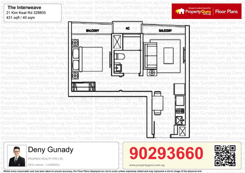 The Interweave, 21 Kim Keat Road, 1 Bedroom, 431 sqft, Condominium For Rent, by Deny Gunady, 23932899 - PropertyGuru.com.sg