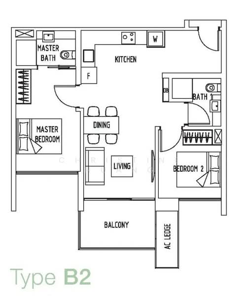 The Lakefront Residences, 46 Lakeside Drive, 2 Bedrooms, 775 sqft, Condominium For Rent, by Christine Huang, 23942838 - PropertyGuru.com.sg