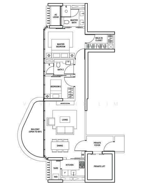 Amber Skye, 8 Amber Road, 2 Bedrooms, 990 sqft, Apartment For Rent, by Vivienne Lim, 23943339 - PropertyGuru.com.sg